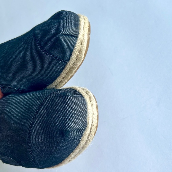 New Tom’s Grey Fabric Espadrille Mules size 9 - Picture 13 of 14